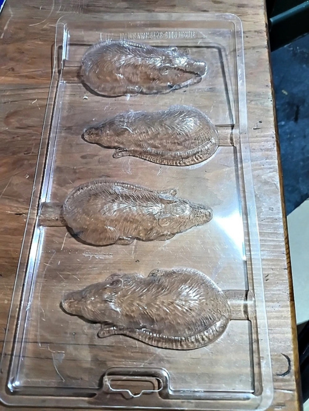 Mouse or Rat Chocolate Candy Mold Brown